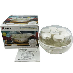 Euro Design Automatic Yogurt Maker #YM100 Counter-Top Glass Jars Tested Complete